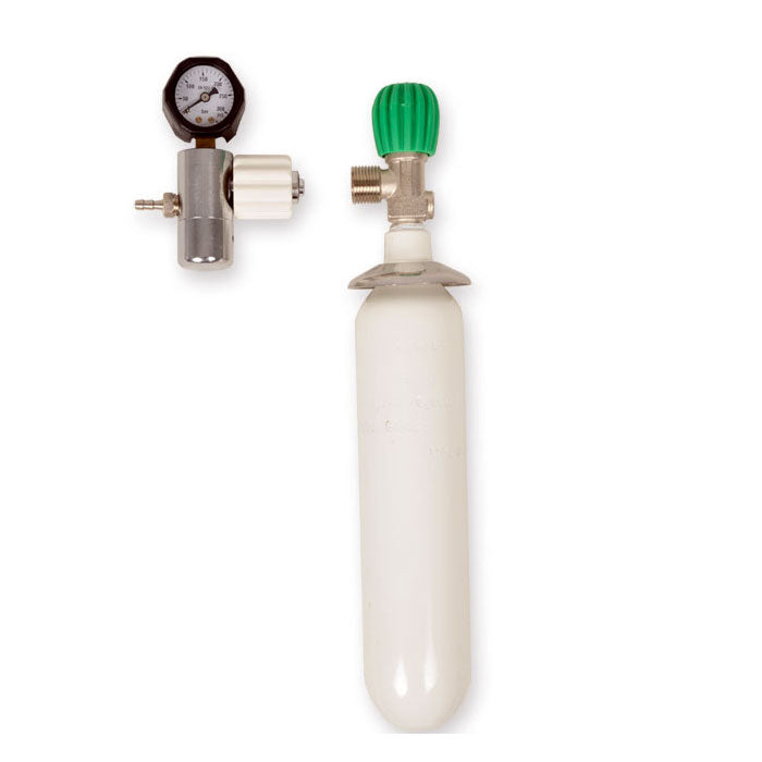 Bombola Ossigeno vuota con riduttore UNI - 0,5 litri