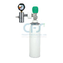 Bombola Ossigeno vuota in alluminio con riduttore UNI - 0,5 litri