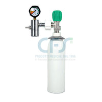 Bombola Ossigeno vuota in alluminio con riduttore UNI - 0,5 litri