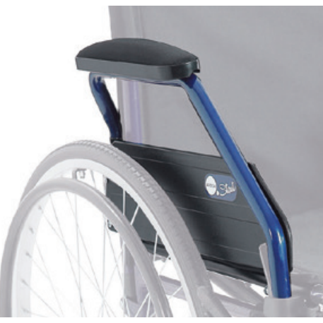 Bracciolo completo CPR400B per carrozzina ARDEA Start (coppia)