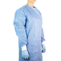 Camice monouso chirurgico in SMS Azzurro NW SMS STE 35 g/m2 - sterile