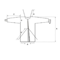 Camice monouso in TNT Verde SB30 g/m2 - non sterile