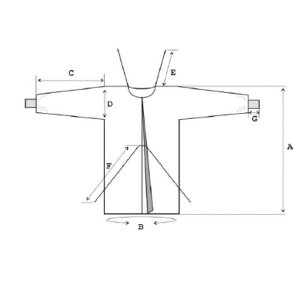Camice monouso in TNT Verde SB30 g/m2 - non sterile