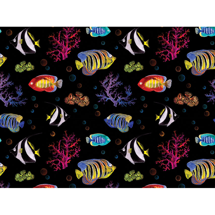 Cappellino chirurgico fantasia Barriera corallina - M