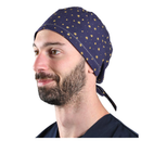 Cappellino chirurgico fantasia Blu notte con stelle - M