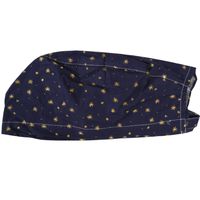 Cappellino chirurgico fantasia Blu notte con stelle - M