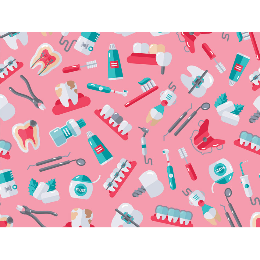 Cappellino chirurgico fantasia Dentista - M