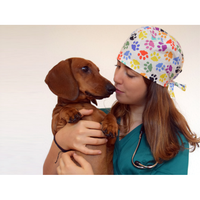 Cappellino chirurgico fantasia Impronte