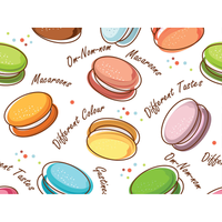 Cappellino chirurgico fantasia Macarones - M