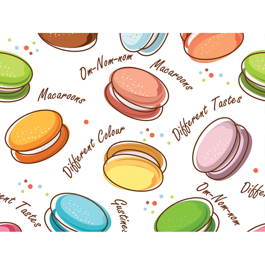 Cappellino chirurgico fantasia Macarones - M