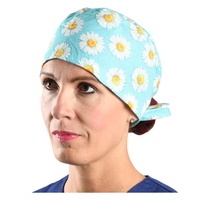 Cappellino chirurgico fantasia Margherite - M