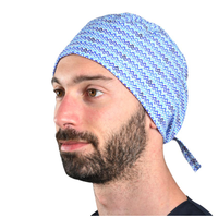 Cappellino chirurgico fantasia Onde - M
