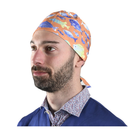 Cappellino chirurgico fantasia Pesci - M