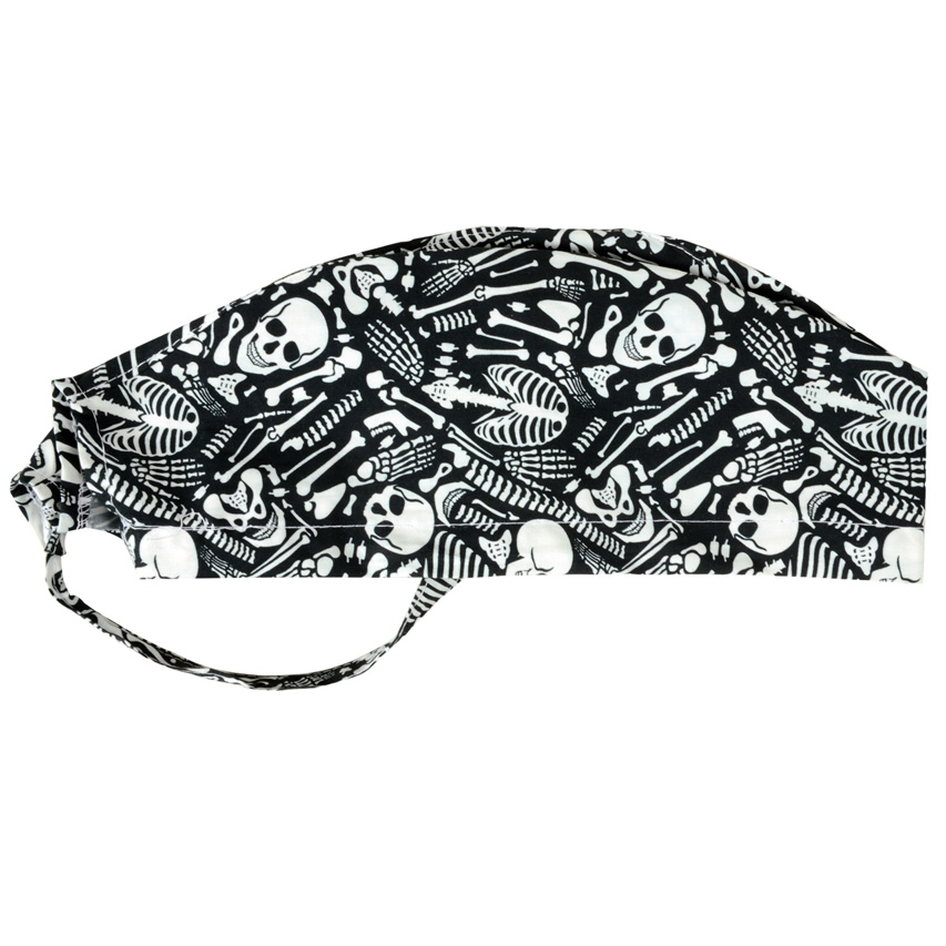 Cappellino chirurgico fantasia Scheletro - M