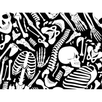 Cappellino chirurgico fantasia Scheletro - M