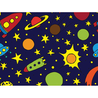 Cappellino chirurgico fantasia Spazio - M