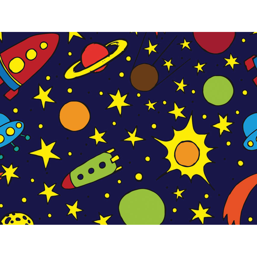 Cappellino chirurgico fantasia Spazio - M