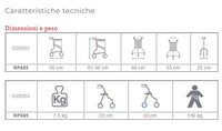 Deambulatore Rollator Cryo RP685B