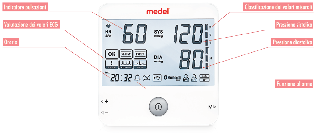 Misuratore di pressione Medel CONNECT CARDIO MB10 con funzione ECG
