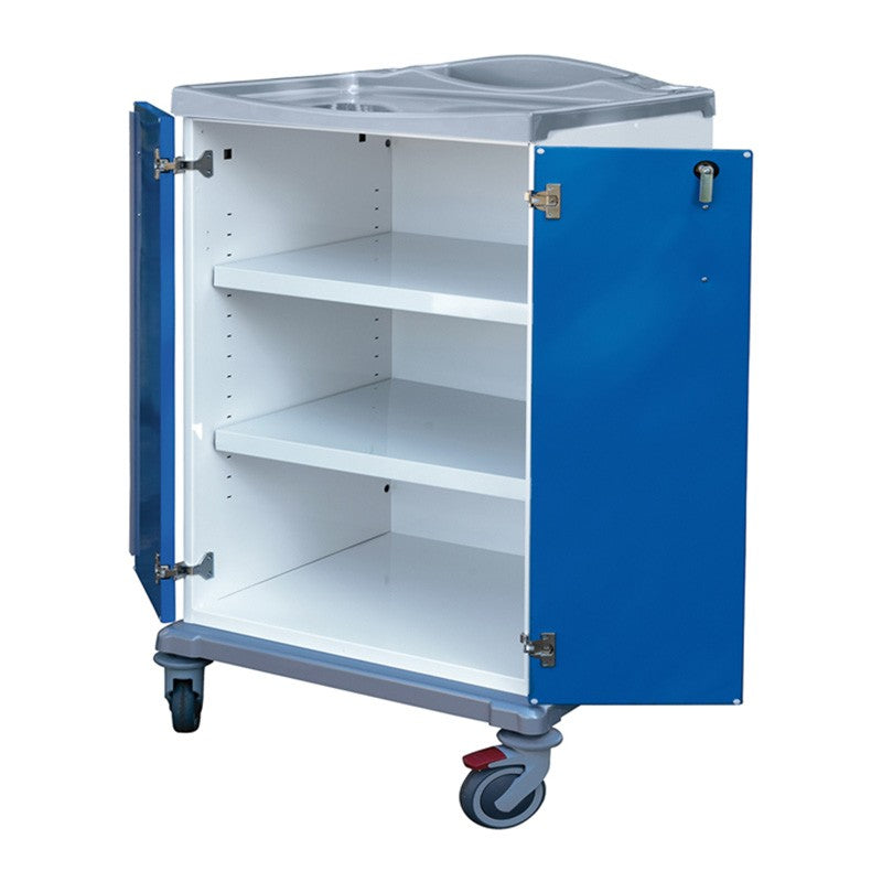 Carrello biancheria pulita 2 ante K616143V in acciaio