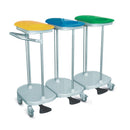 Carrello biancheria portasacco a pedale - 3 sacchi