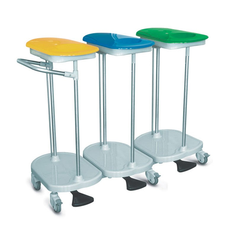 Carrello biancheria portasacco a pedale - 3 sacchi