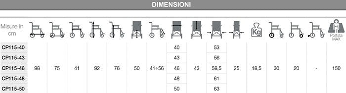 Carrozzina pieghevole da transito ARDEA One NEXT GO Blu - CP115