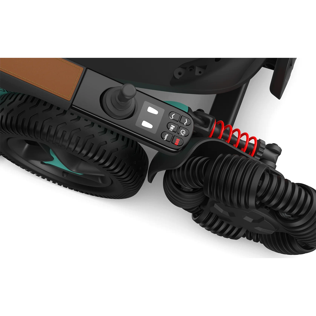 Carrozzina elettrica pieghevole per l’off-road ROBOOTER E60 A - Con zaino integrato