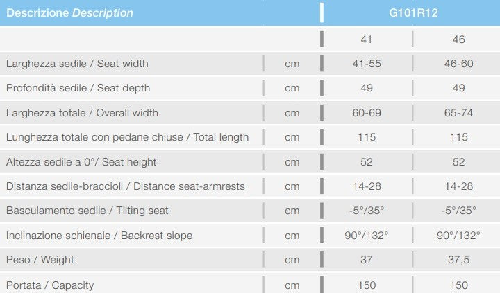 Poltrona polifunzionale basculante KSP G101R12