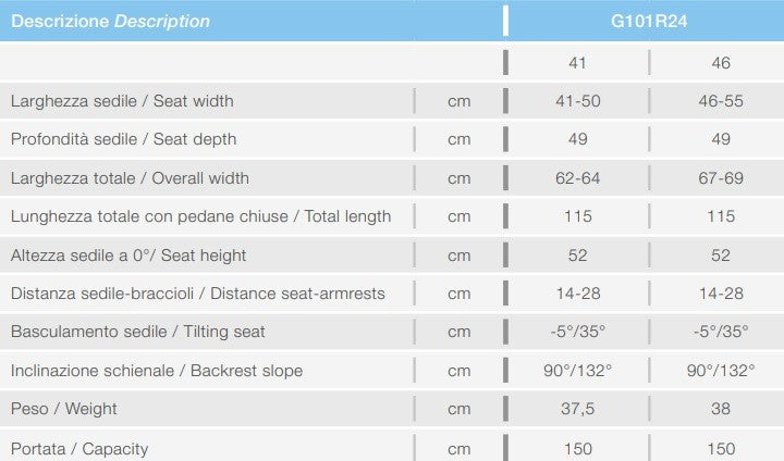 Poltrona polifunzionale basculante KSP G101R24