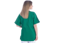 Casacca in cotone/poliestere verde GIMA - Scollo a V (Unisex)