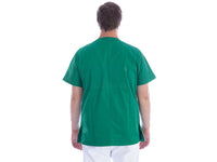 Casacca in cotone/poliestere verde GIMA - Scollo a V (Unisex)