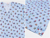 Casacca in cotone 100% GIMA - Fantasia con scollo a V (Unisex)