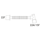 Catetere Mount fisso con raccordo di Cobb chiuso e tubo estensibile - Adattatore 22F