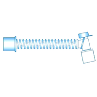 Catetere Mount girevole con raccordo di COBB e doppio tappo cm. 5