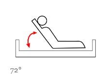 Letto da degenza TULIPANO MI100 - 1 snodo/2 sezioni