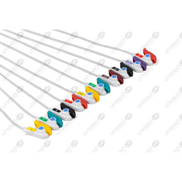 Set ECG 10 terminazioni MT10-LP-I - Compatibile Mortara – CFS Prodotti ...