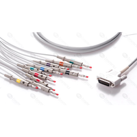 Cavo paziente ECG 10 terminazioni E10R-ED-B/I - Compatibile Carewell e Edan