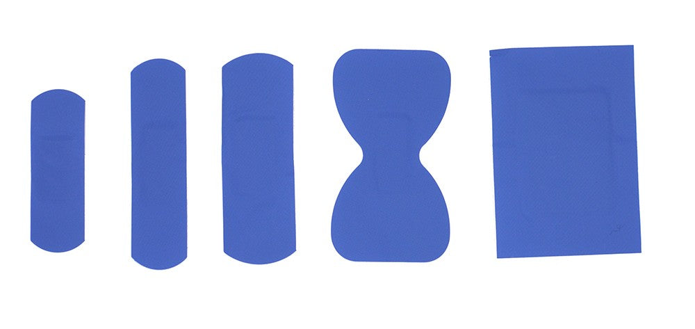 Cerotti Strips Blu DETECTABLE  assortito 5 formati (conf. 100 pz.)