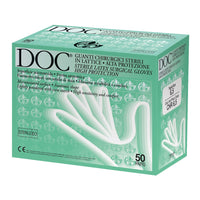 Guanti chirurgici sterili in lattice con polvere DOC (50 paia)