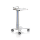 Carrello in alluminio e acciaio EOLO CI105 - Base + 1 ripiano mm 350 x 400