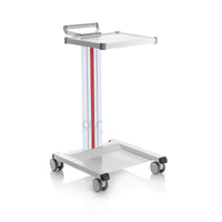 Carrello in alluminio e acciaio EOLO CI110 - Base + 1 ripiano mm 300 x 400