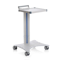 Carrello in alluminio e acciaio EOLO CI122 - Base + 1 ripiano mm 350 x 400
