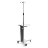 Asta da flebo in alluminio per carrelli MODULAR