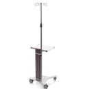 Asta da flebo in acciaio inox per carrelli MODULAR