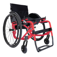 Carrozzina pieghevole superleggera ad Autospinta ARDEA ATMOS Rossa - CL200R