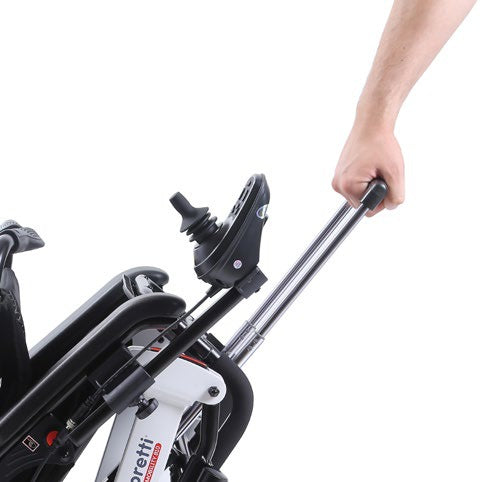 Carrozzina elettrica pieghevole con maniglia trolley MOBILITY 810