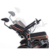 Carrozzina elettrica pieghevole reclinabile con poggiatesta MOBILITY 870