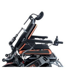 Carrozzina elettrica pieghevole reclinabile con poggiatesta MOBILITY 870