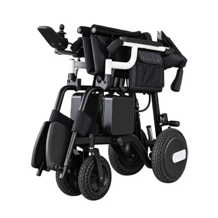 Foldable electric wheelchair with caregiver controller MOBILITY 890